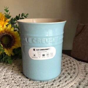 Le Creuset SKY Blue Stoneware Utensil Crock Holder